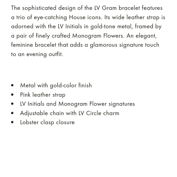 Louis Vuitton Bracelet NO LOWER - Picture 3 of 3